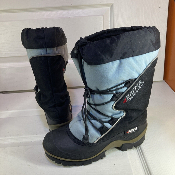 BAFFIN Shoes - Baffin Technology Blue-Black Winter Boots Women’s Size 8 W Warm With Felts